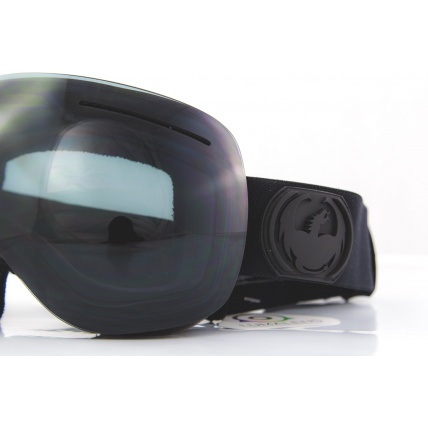 Dragon X1 Knightrider Dark Smoke 3 Lens Snow Goggles